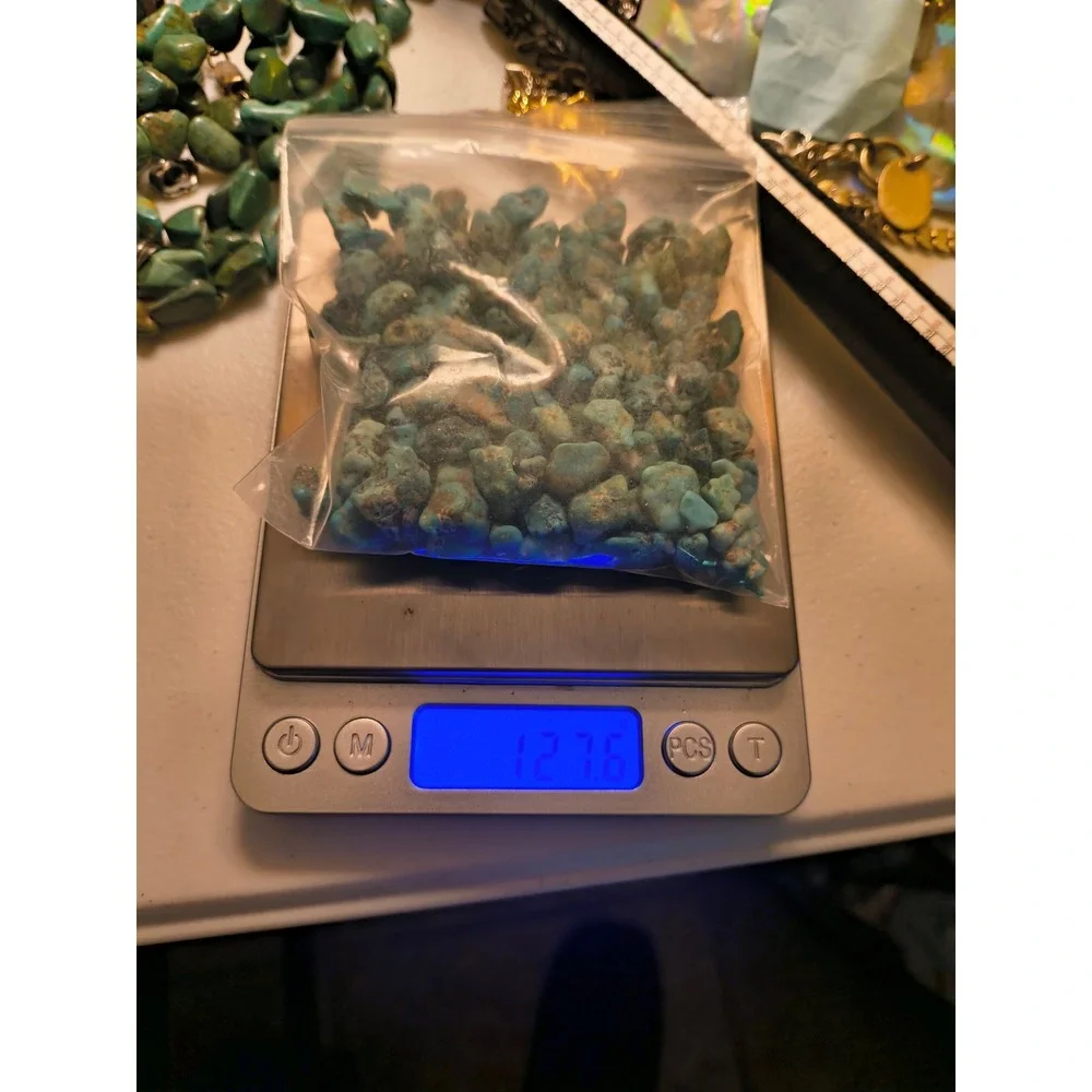 127.6ct Natural Raw Turquoise Nuggets Bulk Rough Stones for Jewelry Making